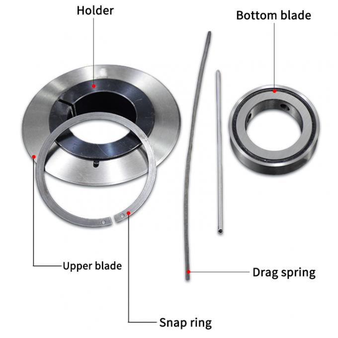 حلقة عالية الدقة الدوارة شفرة قطع Pvc حافة شفرة شفرات الدوارة شفرات قطع آلة أنابيب الورق الشريط اللاصق شفرة آلة 16